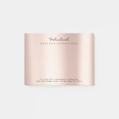 Vroege Blush Naam Web Telefoonnummer Roze Post-it® Notes (Voorkant)