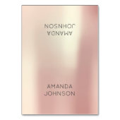 Vroege Blush Peach roze gouden persoonlijke naam Kaart (Voorkant)