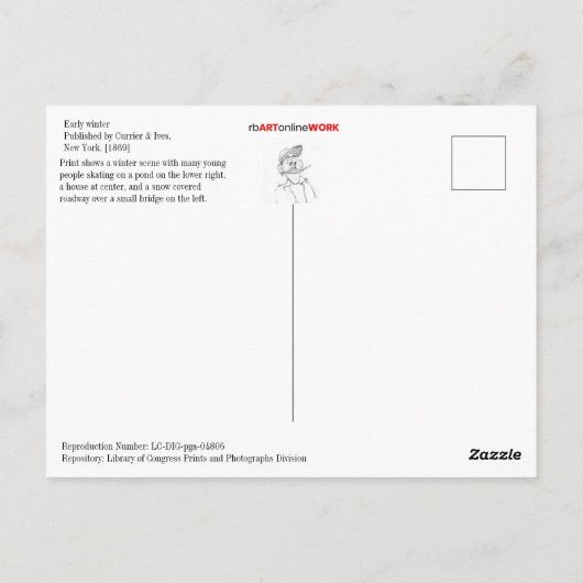 Vroege Boerderij Briefkaart (Achterkant)