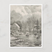 Vroege Boerderij Briefkaart (Voorkant)