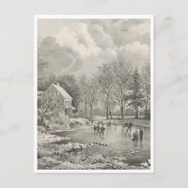 Vroege Boerderij Briefkaart