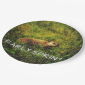 Vroege borden papieren bordje (Gekanteld)