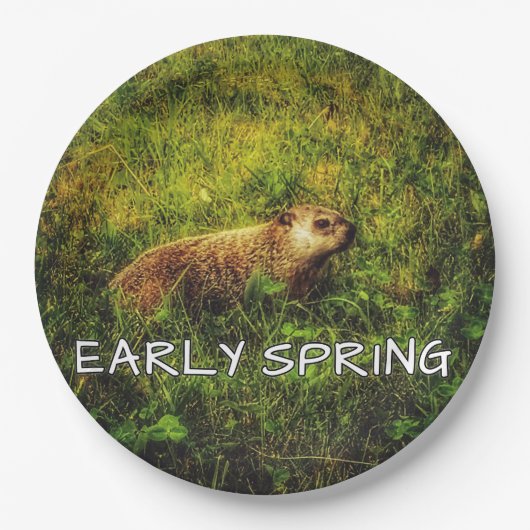 Vroege borden papieren bordje (Voorkant)