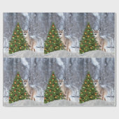 Vroege bosjes en damespapier cadeaupapier (Vlak)