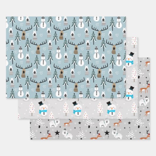 Vroege boskelementen Verpakkingsbladen Inpakpapier Vel (Set)