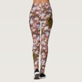 Vroege bruine kaleidoscoop van overlappende zeshoe leggings (Achterkant)