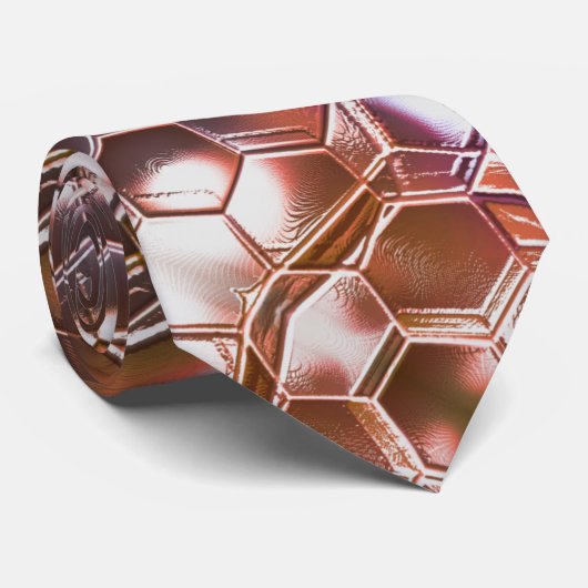 Vroege bruine kaleidoscoop van overlappende zeshoe stropdas (Opgerold)