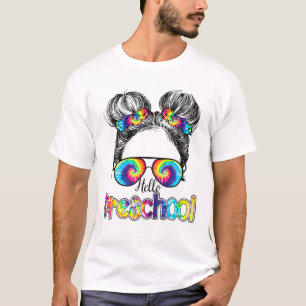 Vroege Bun Life Hair Glasses Hippie Back T-shirt