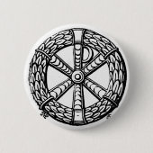 vroege Christelijk Chi-Rho-symbool Ronde Button 5,7 Cm (Voorkant)