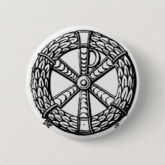  vroege Christelijk Chi-Rho-symbool Ronde Button 5,7 Cm