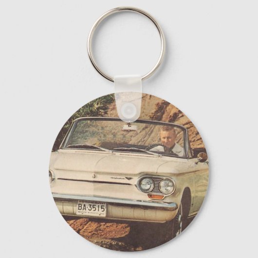 Vroege Corvair Convertible Sleutelhanger (Voorkant)