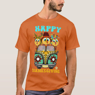 Vroege dag Thanksgiving Dag Dag Holiday Hippie F T-shirt