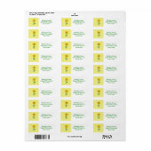 Vroege dag van de geboorte Bumblebee Etiket Eigen (Full Sheet)