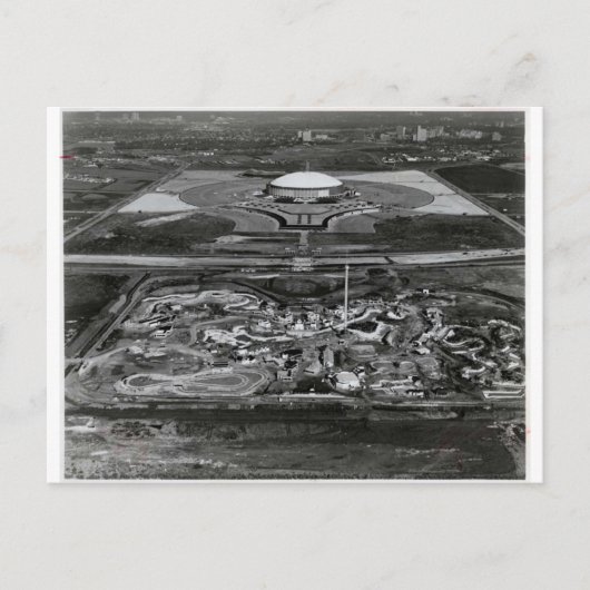 *Vroege dagen...Astrodome & Astroworld Briefkaart (Voorkant)