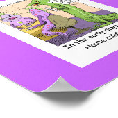 Vroege dagen van het uitsterven van grappige Poste Poster (Hoek)