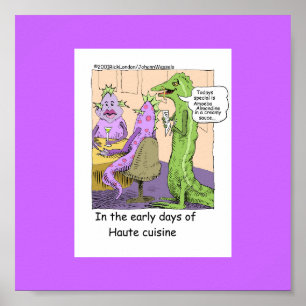 Vroege dagen van uit eten gaan Grappige Posters