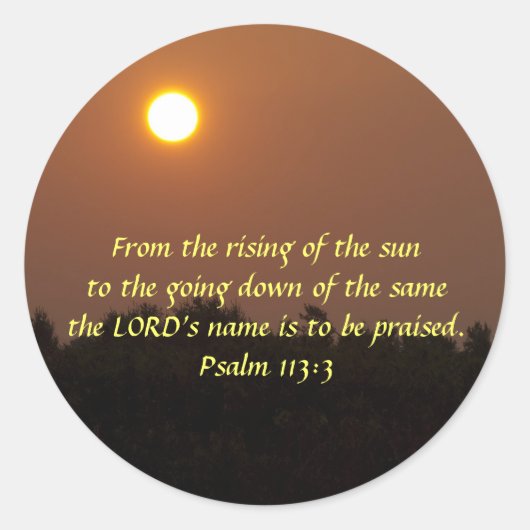 Vroege dageraad eind juni ronde sticker (Voorkant)