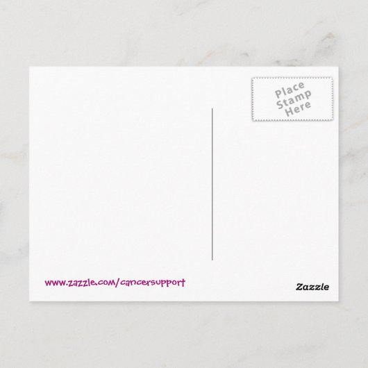 Vroege detectie slaat levens op getest! briefkaart (Achterkant)