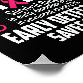 Vroege detectie slaat levens op van borstkankerrec poster (Hoek)