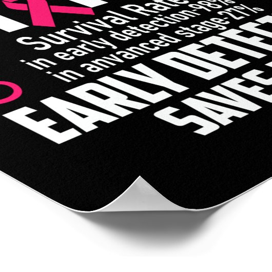 Vroege detectie slaat levens op van borstkankerrec poster (Hoek)