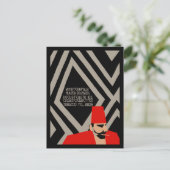 Vroege Duitse Art Deco-tabakswinkel Briefkaart (Staand voorkant)