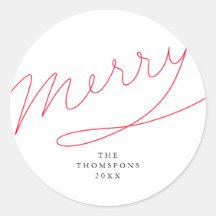 Vroege Eenvoudige Rode Hand Letterige Kerstmis