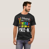 Vroege eerste dag van pre-k Lovely 1st-daagse pre- T-shirt (Voorkant volledig)