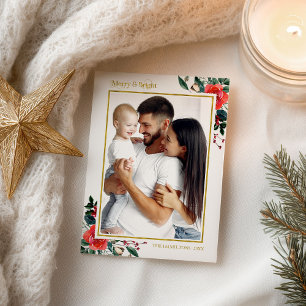 Vroege en feestelijke kerstfoto Foto Briefkaart