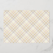 Vroege en gehuwde bruiloft Mr. & Mrs. Eerste Kerst Folie Uitnodiging (Achterkant)