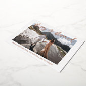 Vroege en gehuwde bruiloft Mr. & Mrs. Eerste Kerst Folie Uitnodiging (Gedraaid)