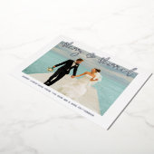 Vroege en gehuwde bruiloft Mr. & Mrs. Eerste Kerst Folie Uitnodiging (Gedraaid)