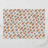 Vroege en gehuwde bruiloft Mr. & Mrs. Eerste Kerst Folie Uitnodiging (Achterkant)