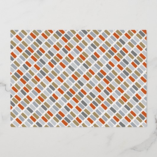 Vroege en gehuwde bruiloft Mr. & Mrs. Eerste Kerst Folie Uitnodiging (Achterkant)