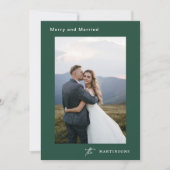 Vroege en gehuwde kalligrafie met kerstmis feestdagenkaart (Voorkant)