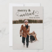 Vroege en gehuwde kerstKaart (Voorkant)