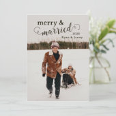 Vroege en gehuwde kerstKaart (Staand voorkant)