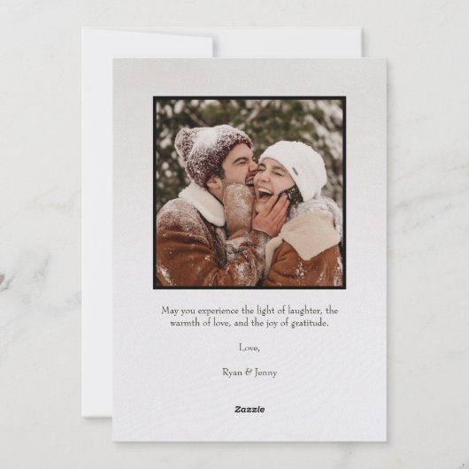 Vroege en gehuwde kerstKaart (Achterkant)