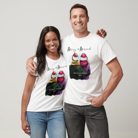 Vroege en gehuwde Kerstmis T-shirt (Unisex)