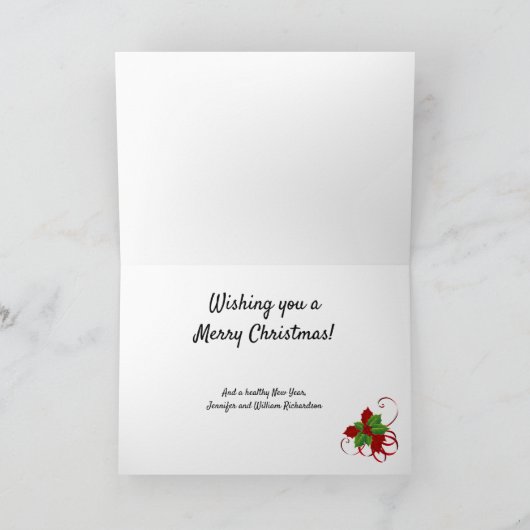 Vroege en groene kerstmis Jouw tekst Feestdagen Kaart (Binnen)