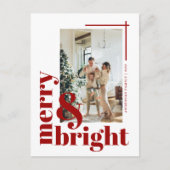 Vroege en heldere, eenvoudige foto met kerstmis briefkaart (Voorkant)
