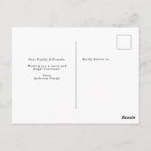 Vroege en heldere, eenvoudige foto's met groene ke briefkaart (Achterkant)