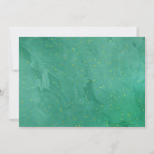 Vroege en heldere, eenvoudige kerstritssluiting feestdagenkaart (Achterkant)