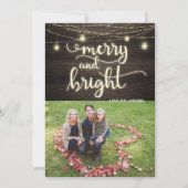 Vroege en heldere familiefoto-kerstkaart kaart