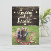 Vroege en heldere familiefoto-kerstkaart kaart (Staand voorkant)