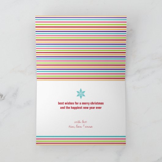 Vroege en heldere feeststapes met kerstmis afgewer feestdagen kaart (Binnen)