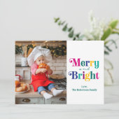 Vroege en heldere foto-kerstfeestkaart feestdagenkaart (Staand voorkant)