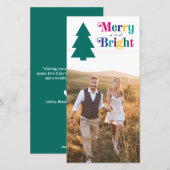 Vroege en heldere foto-kerstfeestkaart feestdagenkaart (Voorkant / Achterkant)