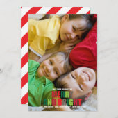 Vroege en heldere foto-kerstkaart feestdagenkaart (Voorkant / Achterkant)