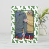 Vroege en heldere foto-kerstkaart feestdagenkaart (Staand voorkant)