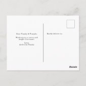 Vroege en heldere foto met kerstfeestdag briefkaart (Achterkant)